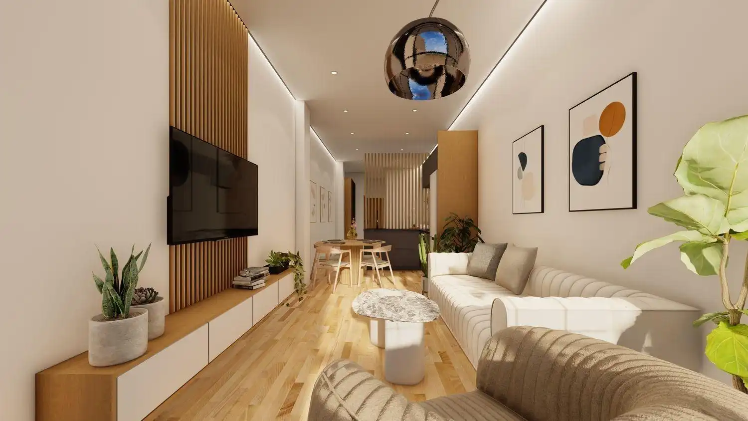 Sala de estar de Apartamento en venta en Murcia con Aire acondicionado y Calefacción