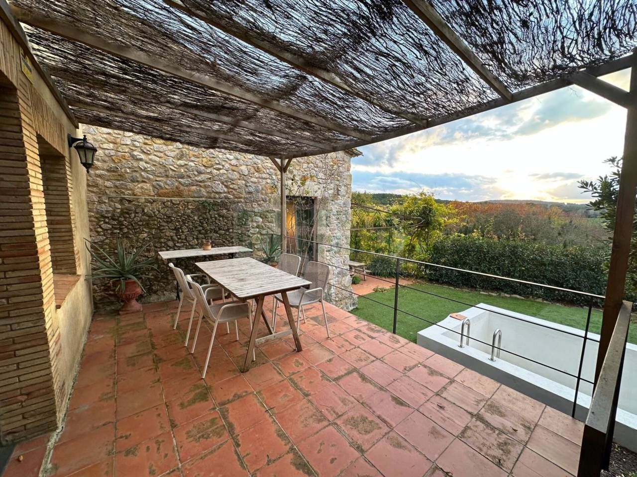 Terrace of Country house to rent in Sant Mori  with Private garden, Terrace and Swimming Pool