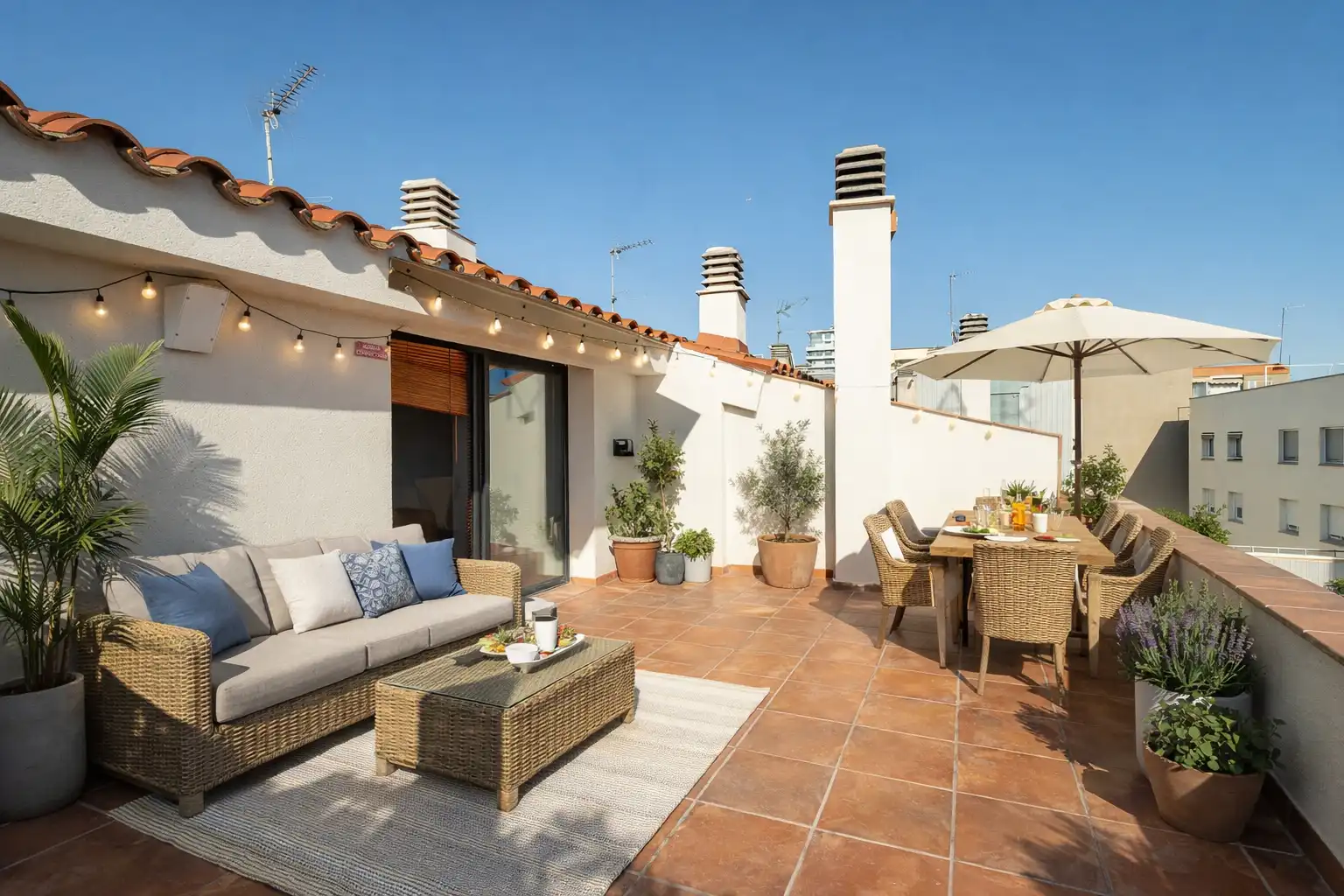 Terraza de Casa adosada en venta en Sabadell con Aire acondicionado, Calefacción y Parquet