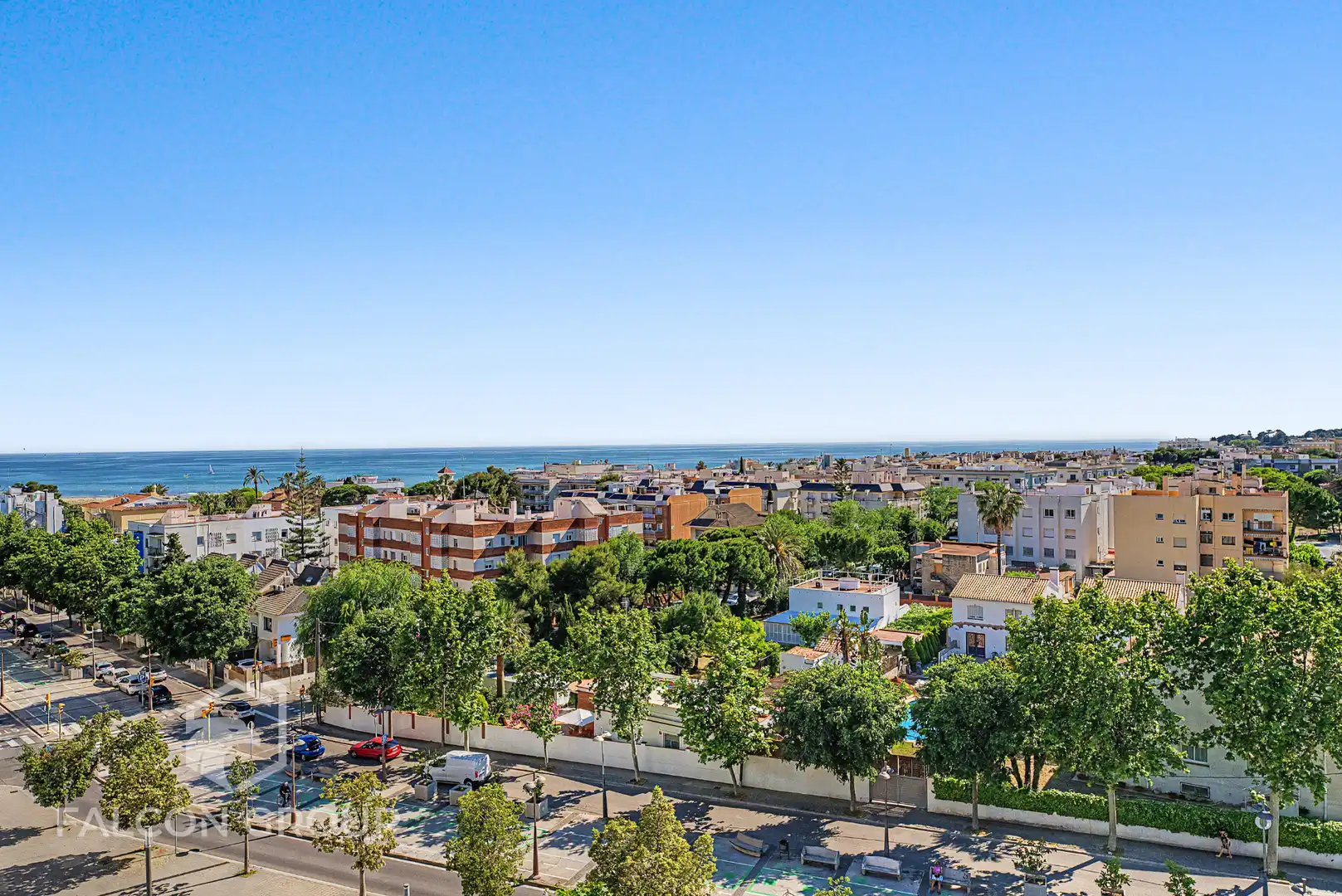 Exterior view of Flat for sale in Vilanova i la Geltrú  with Air Conditioner, Heating and Parquet flooring