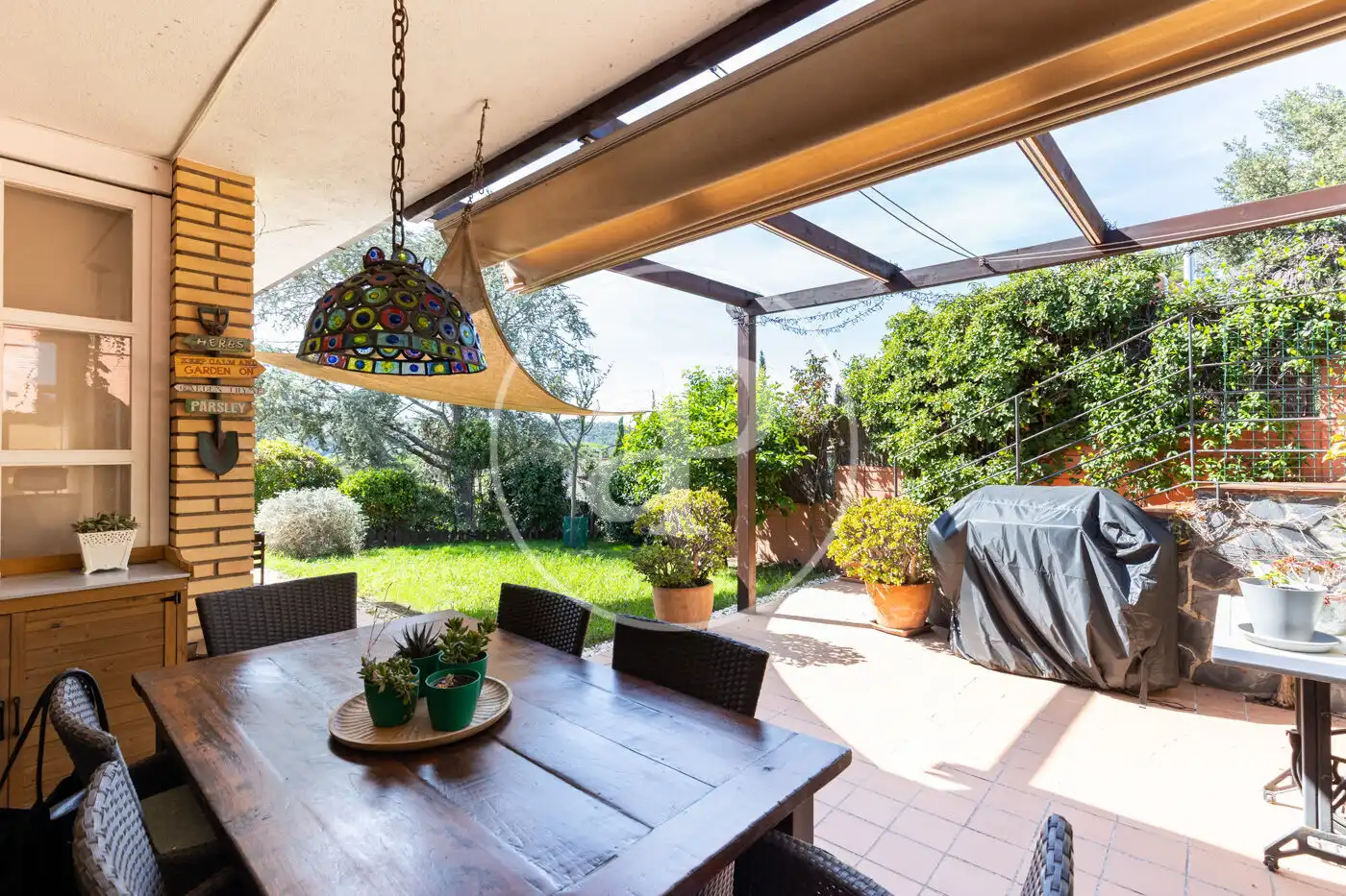 Terrassa de Casa o xalet en venda en Valldoreix