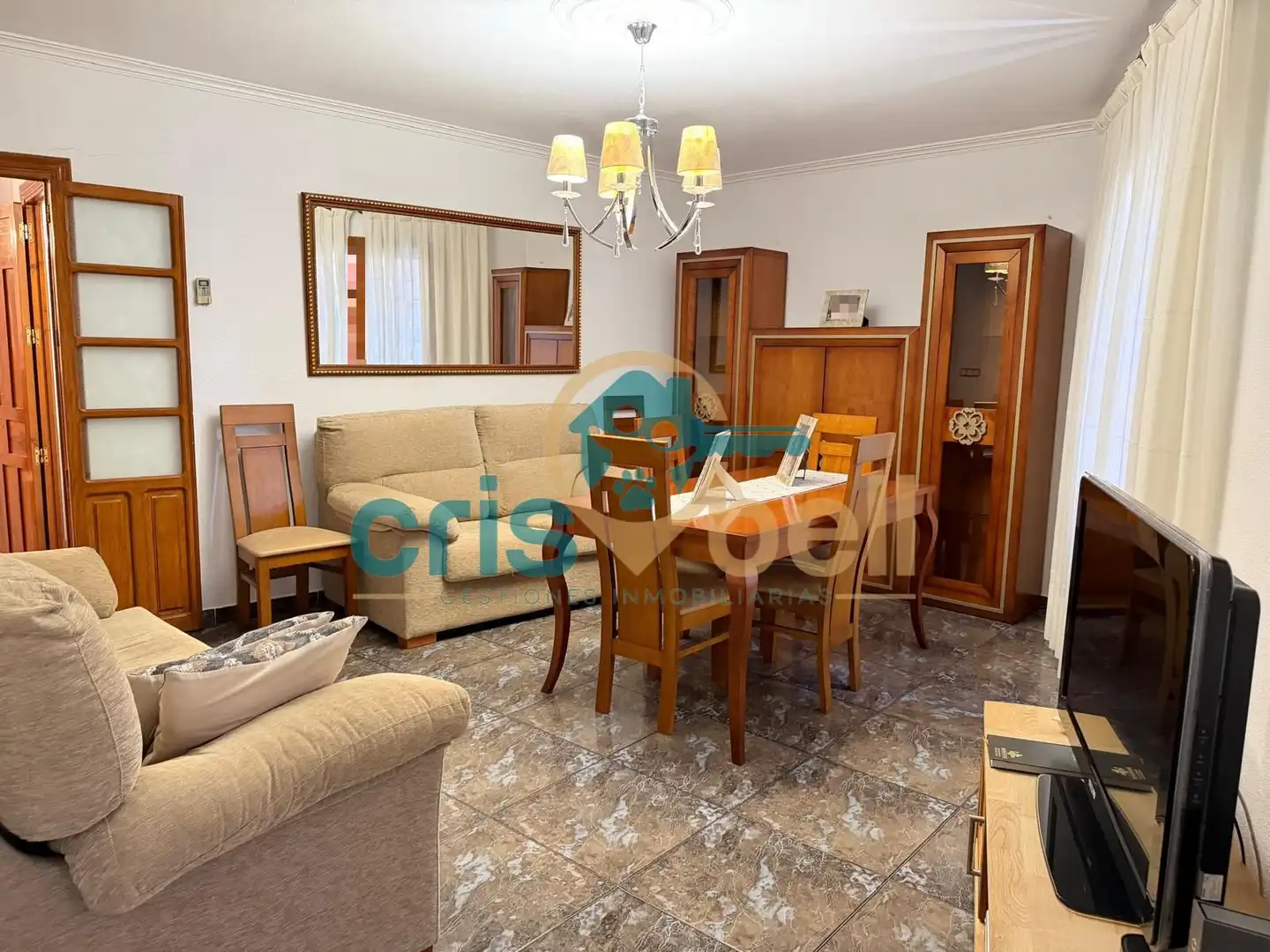 Sala de estar de Casa adosada en venta en Lorca con Aire acondicionado, Terraza y Trastero