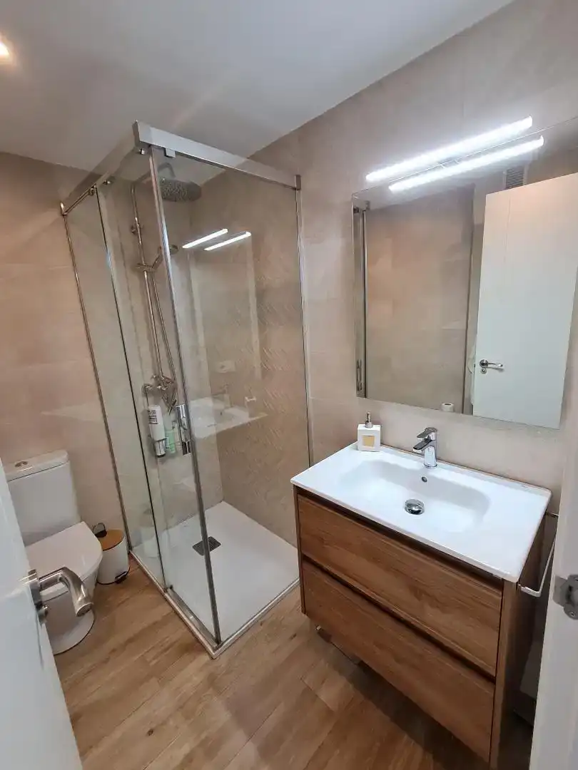Bathroom of Flat for rent in  Sevilla Capital  with Air Conditioner and Balcony