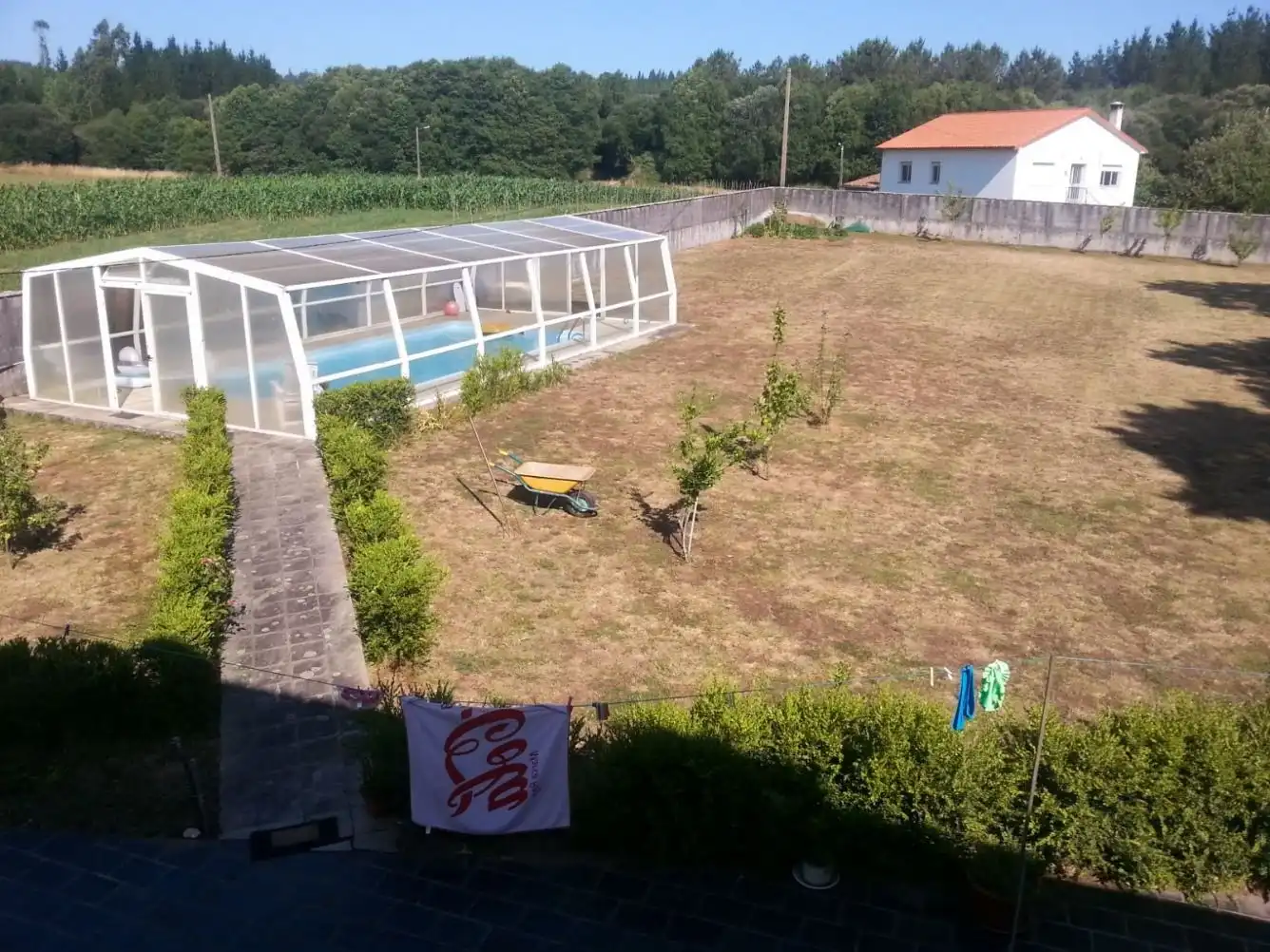 Piscina de Casa o chalet en venta en Santiago de Compostela  con Calefacción, Parquet y Trastero