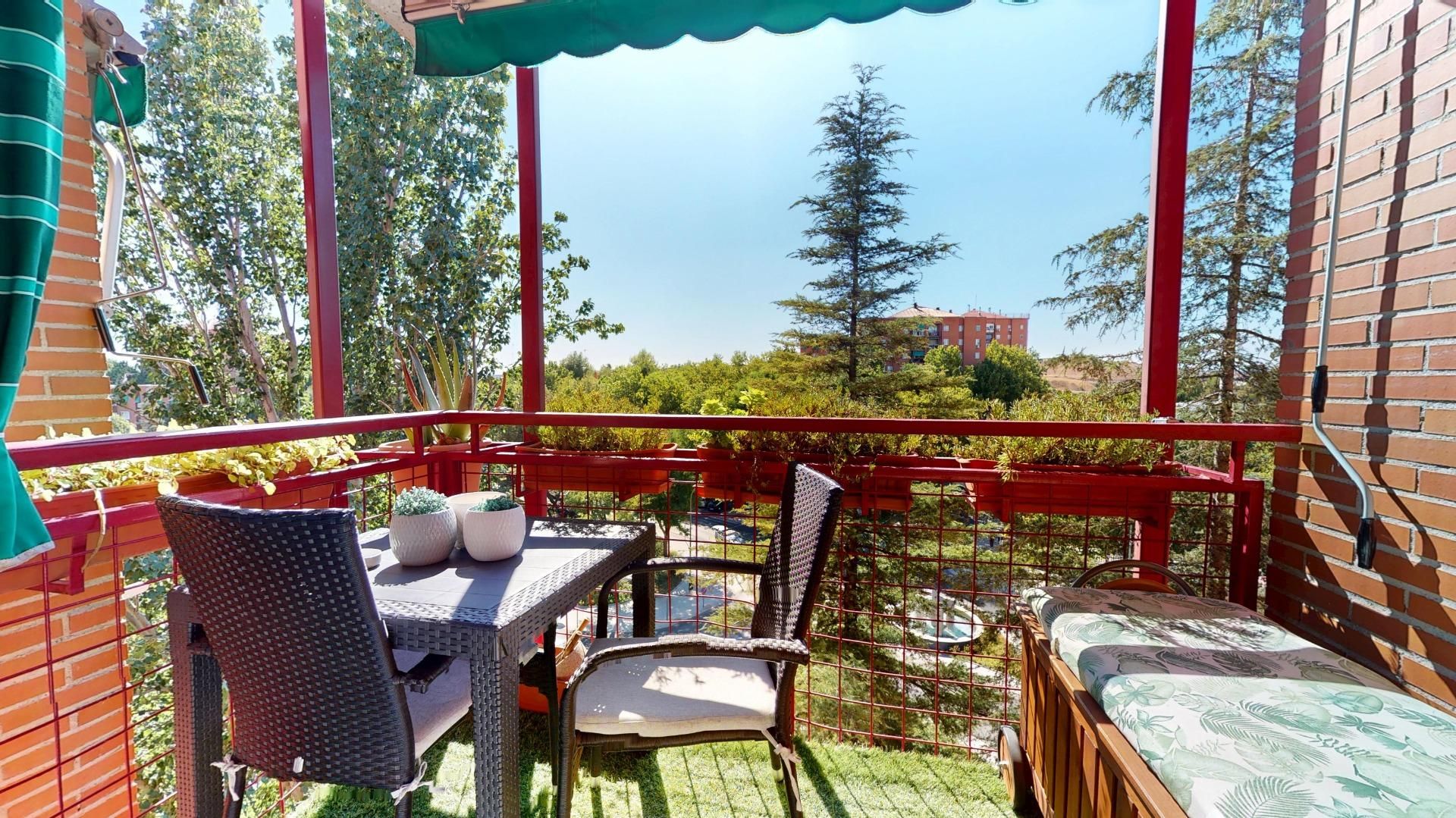 Terraza de Apartamento en venta en Rivas-Vaciamadrid con Aire acondicionado, Calefacción y Jardín privado