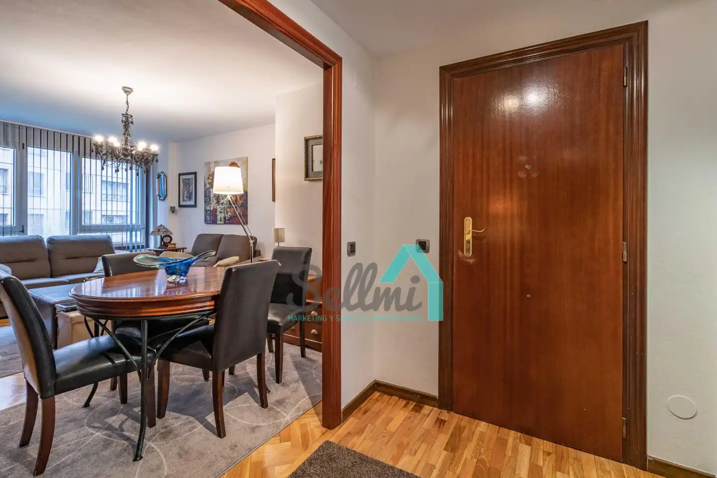 Dining room of Flat for share in Oviedo   with Heating, Parquet flooring and Furnished