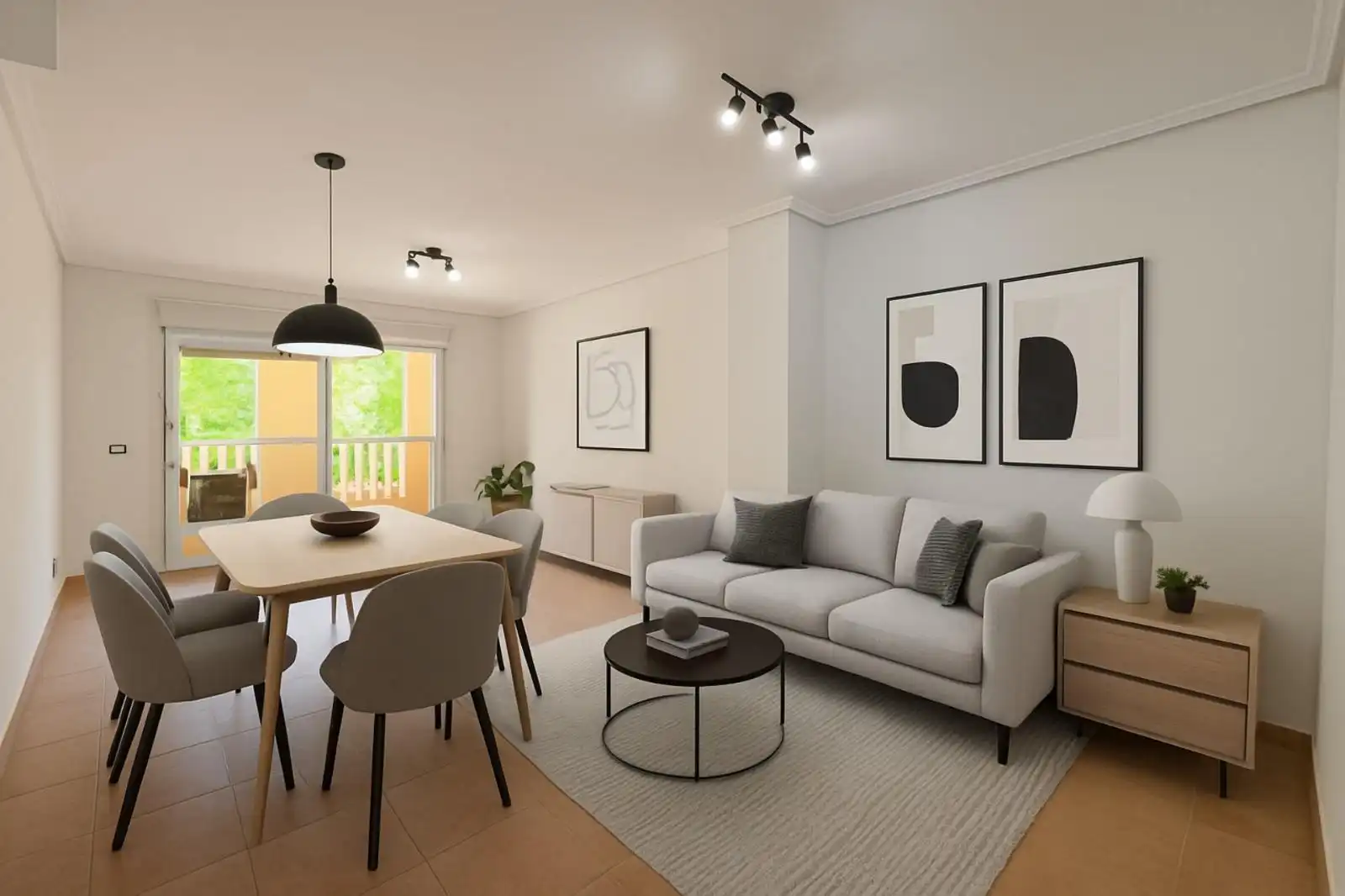 Sala d'estar de Apartament en venda en Dénia