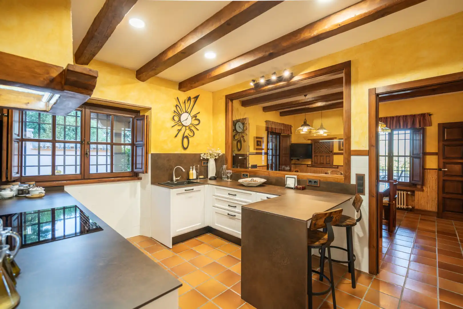 Kitchen of Houses for sale in Manzanares El Real  with Air Conditioner, Heating and Private garden