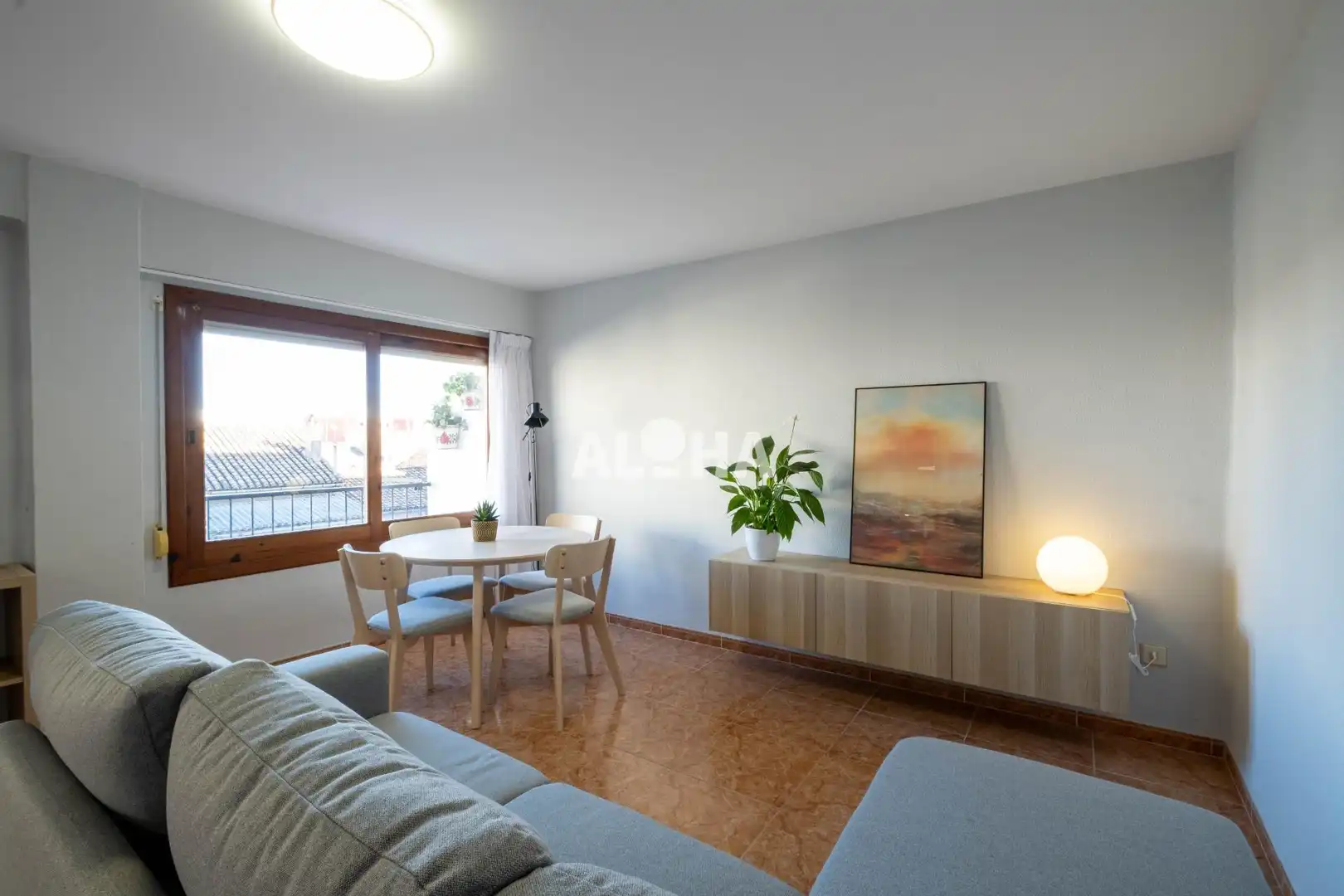 Dormitori de Apartament de lloguer en Moncada amb Aire condicionat, Moblat i Balcó