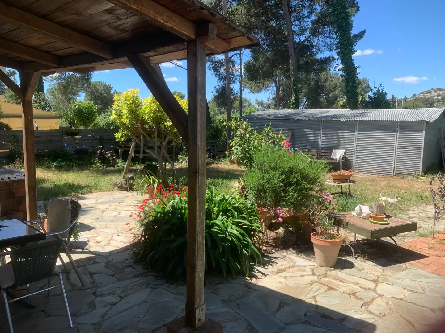 Jardín de Finca rústica en venta en Vallirana con Aire acondicionado, Calefacción y Jardín privado