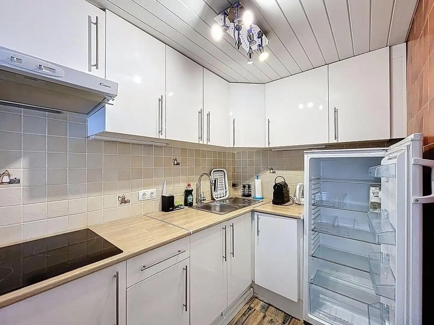 Kitchen of Apartments for sale in Roses  with Air Conditioner, Heating and Balcony