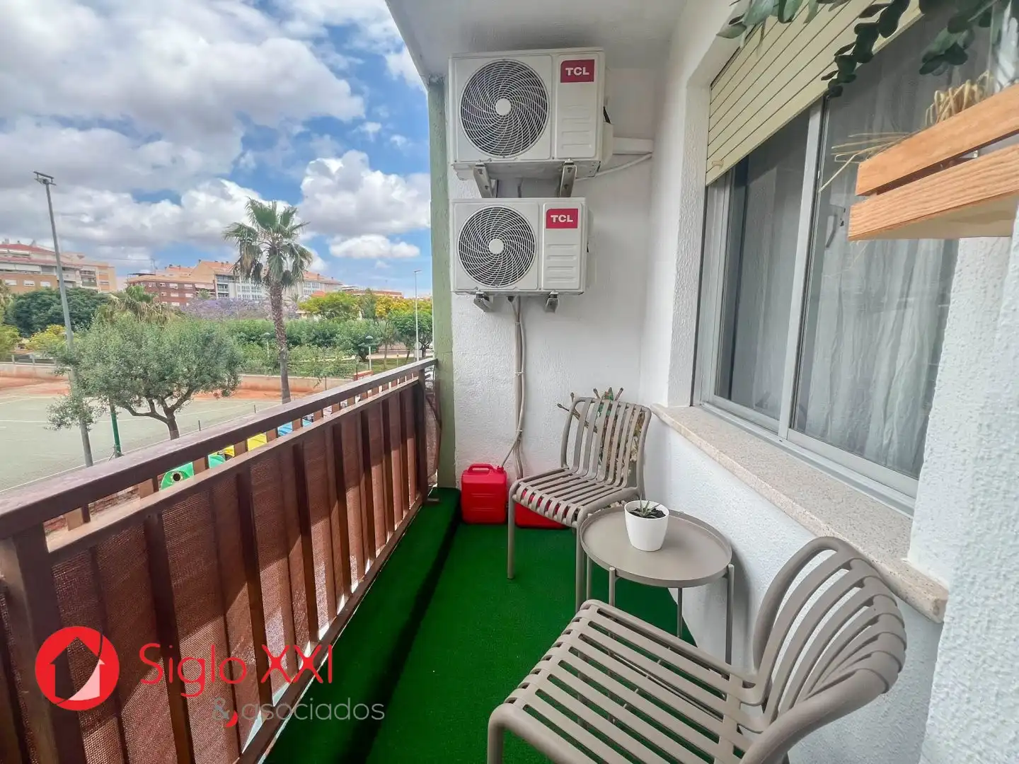 Terrasse von Wohnung zum Verkauf in Vila-real mit Klimaanlage, Terrasse und Balkon