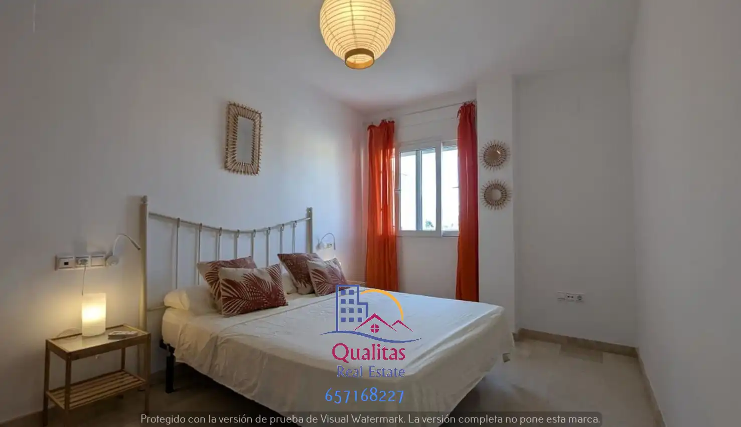 Schlafzimmer von Wohnungen zum Verkauf in Oliva mit Klimaanlage, Heizung und Privatgarten