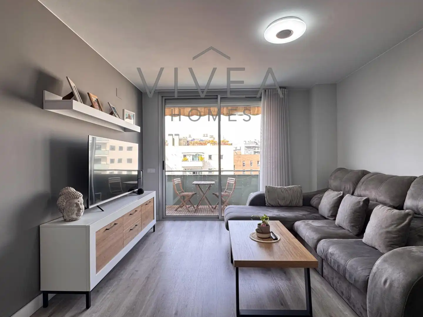 Sala d'estar de Àtic en venda en Terrassa amb Aire condicionat, Calefacció i Parquet