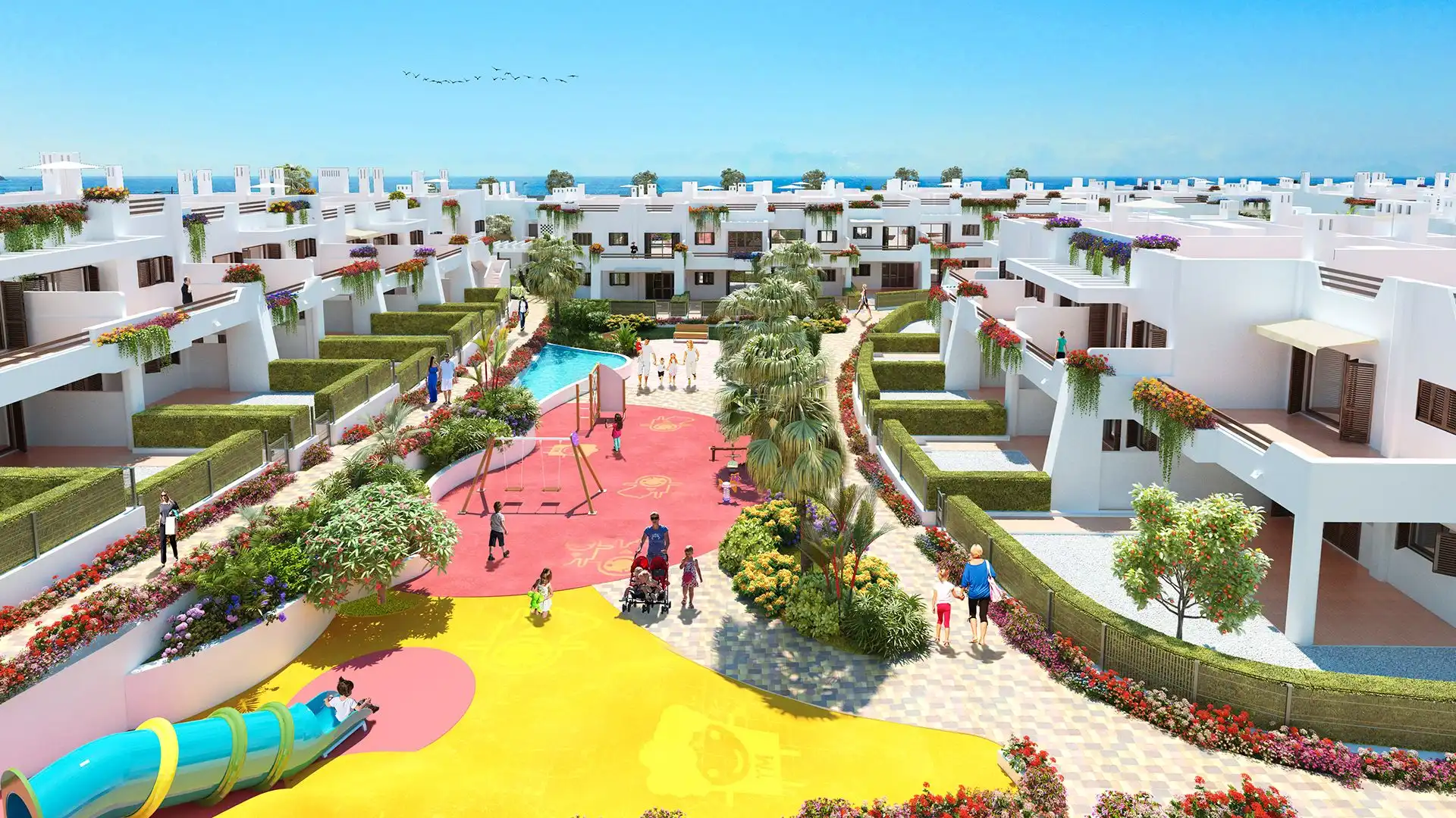 Vista exterior de Apartamento en venta en Pulpí con Aire acondicionado, Terraza y Piscina comunitaria