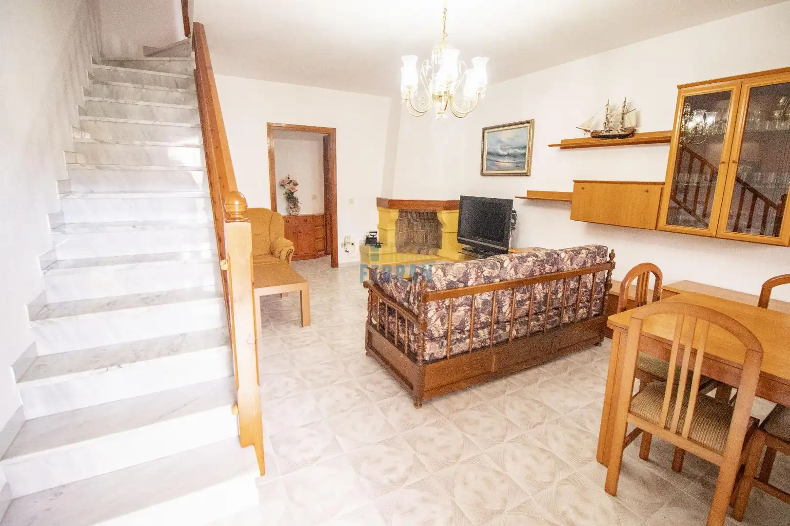 Sala d'estar de Casa adosada en venda en El Vendrell amb Terrassa, Traster i Piscina comunitària