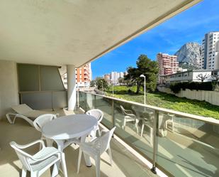 Terrace of Flat to rent in Calpe / Calp  with Air Conditioner, Terrace and Swimming Pool