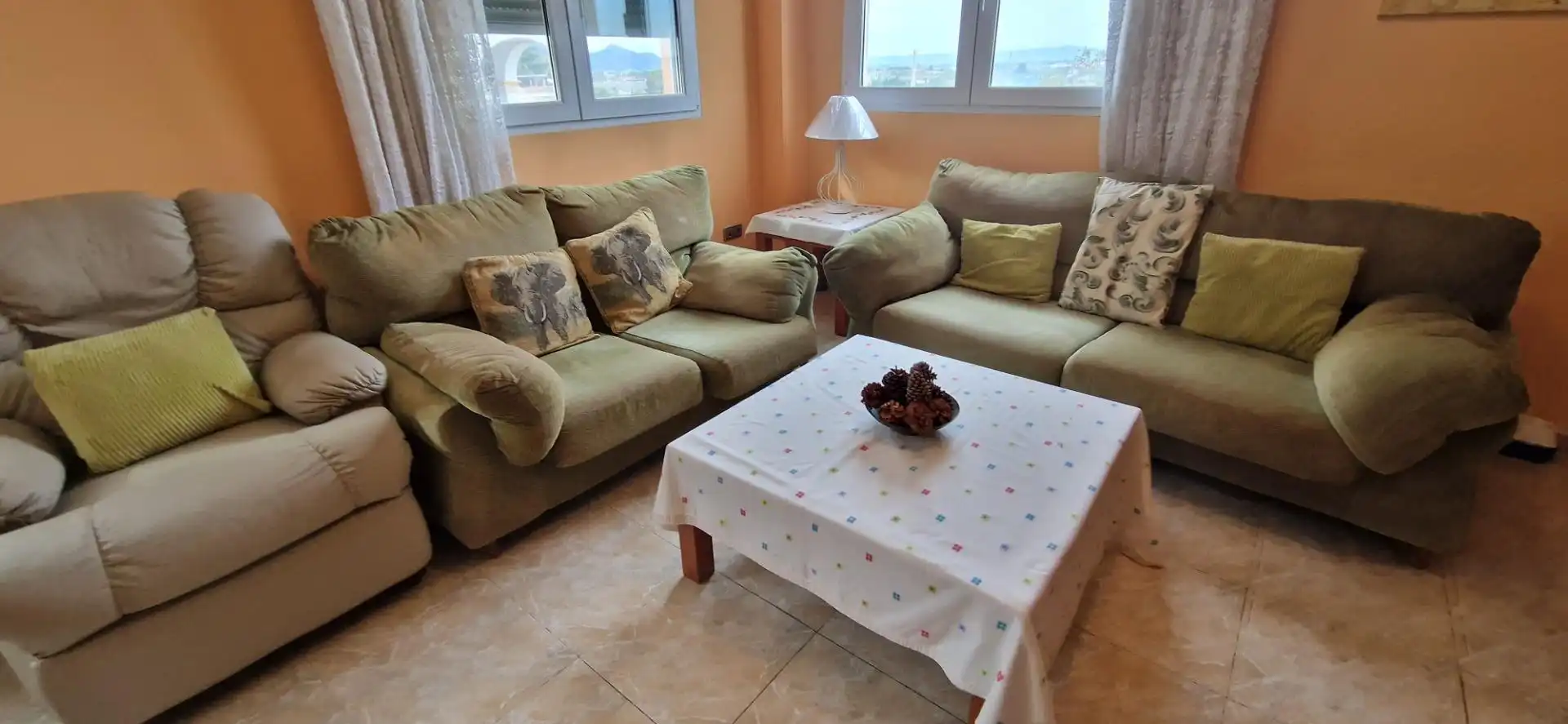 Sala d'estar de Casa o xalet en venda en Cullera amb Aire condicionat, Calefacció i Jardí privat