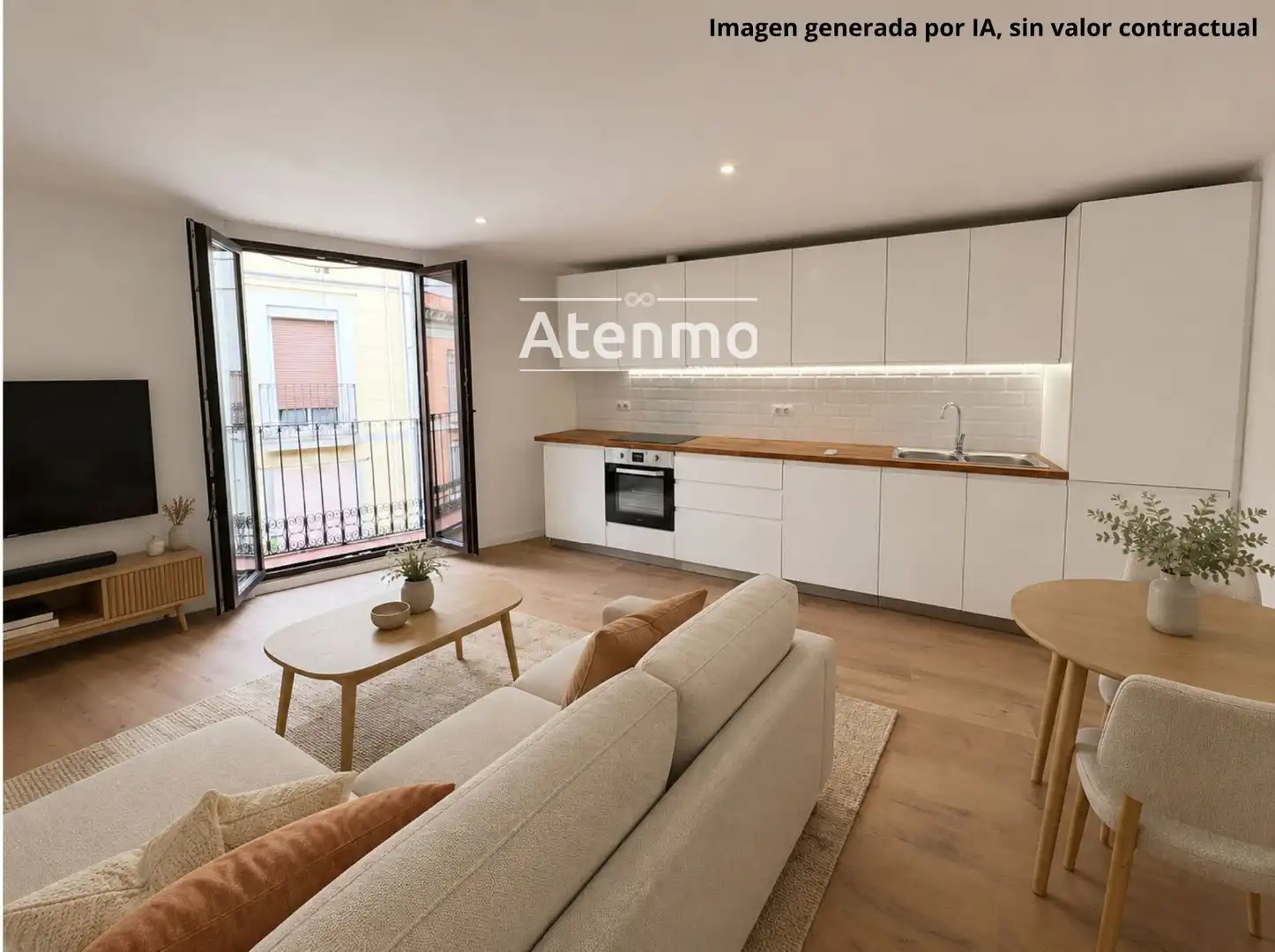Sala de estar de Piso en venta en Barcelona con Aire acondicionado y Terraza