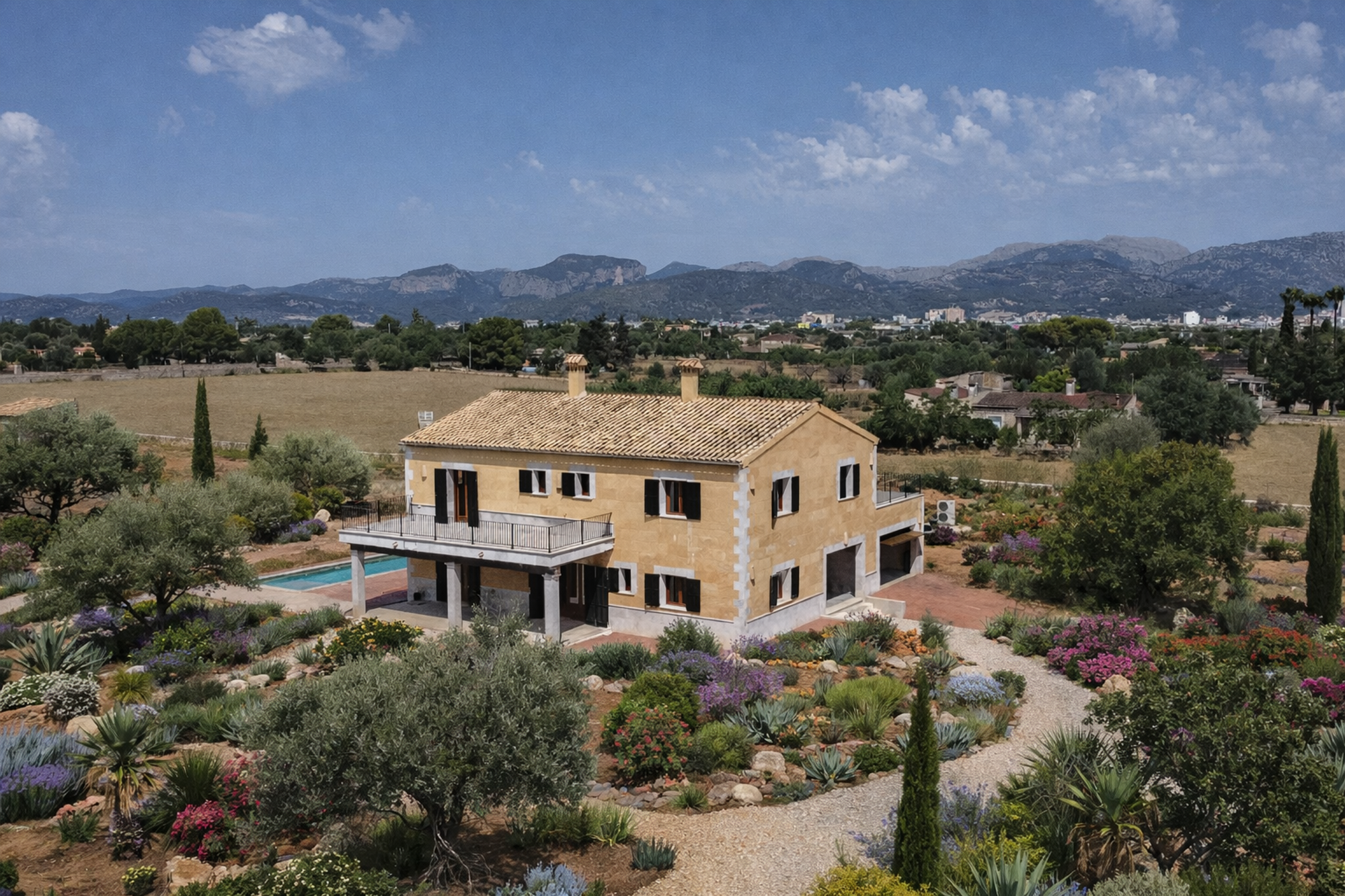 Vista exterior de Casa o chalet de alquiler en Inca con Terraza y Balcón