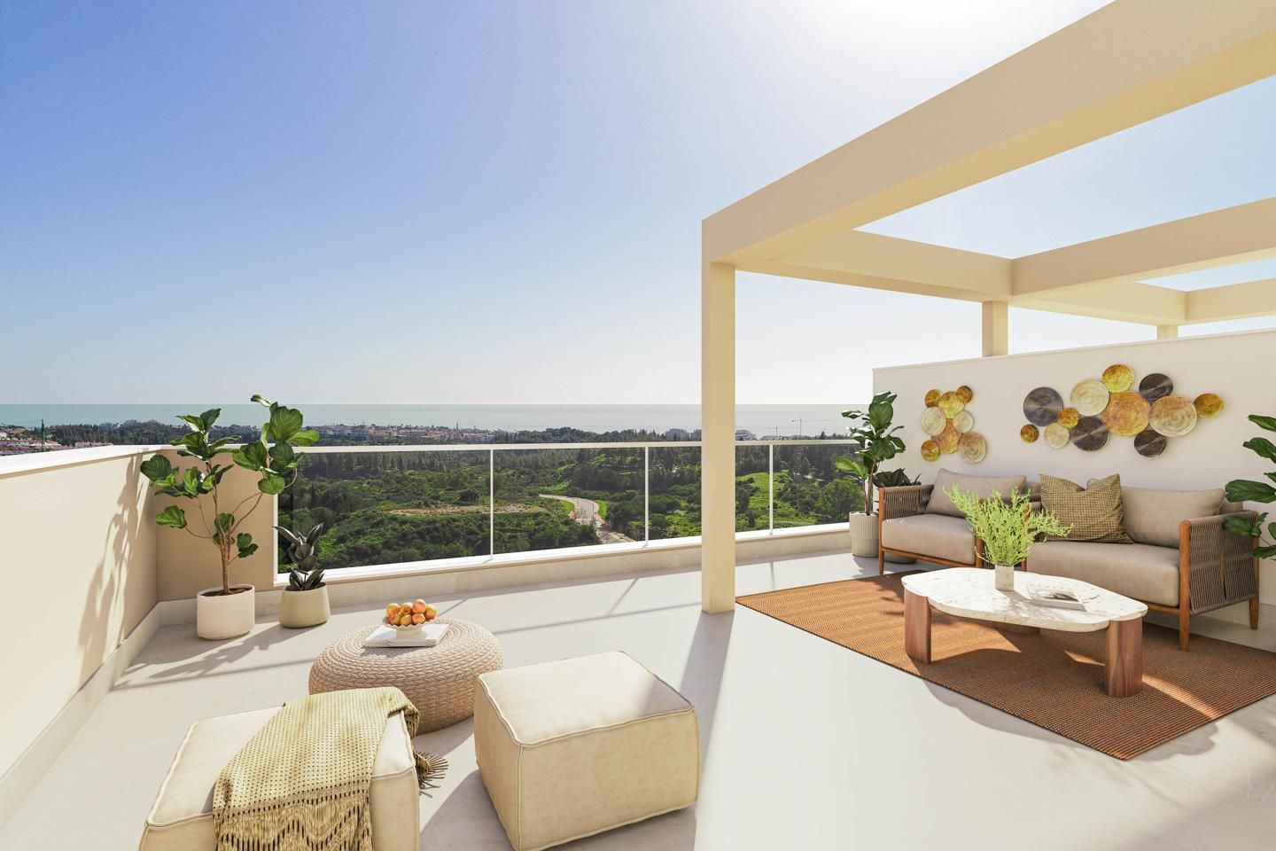 Terrassa de Dúplex en venda en Mijas amb Aire condicionat, Calefacció i Jardí privat