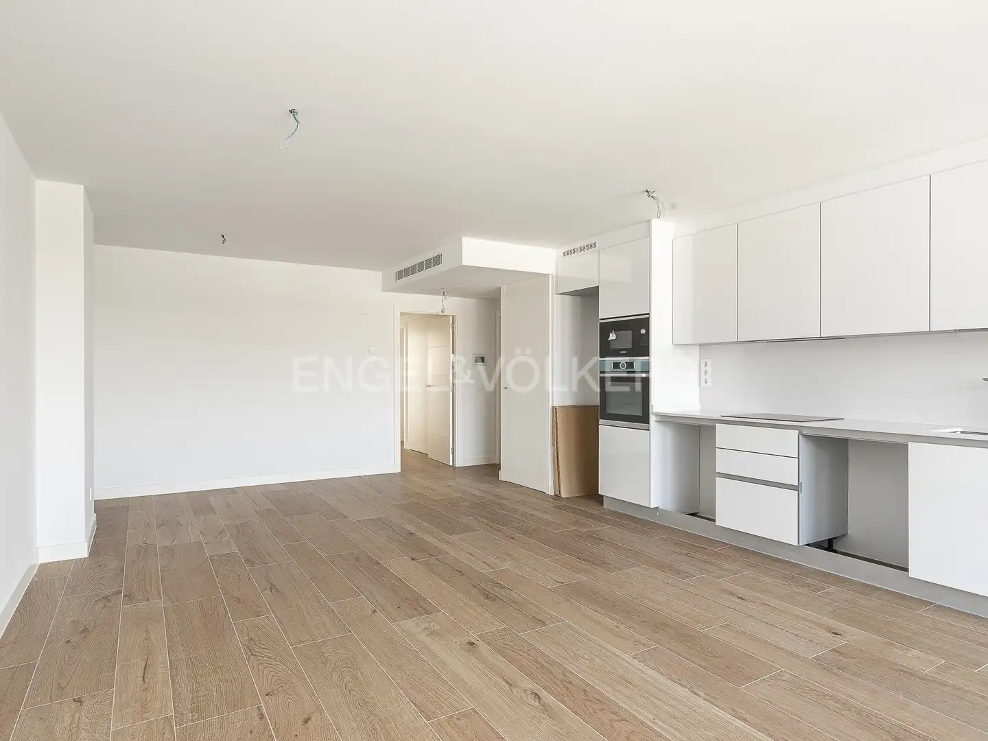 Küche von Wohnung zur Miete in Barcelona mit Klimaanlage, Heizung und Parkett
