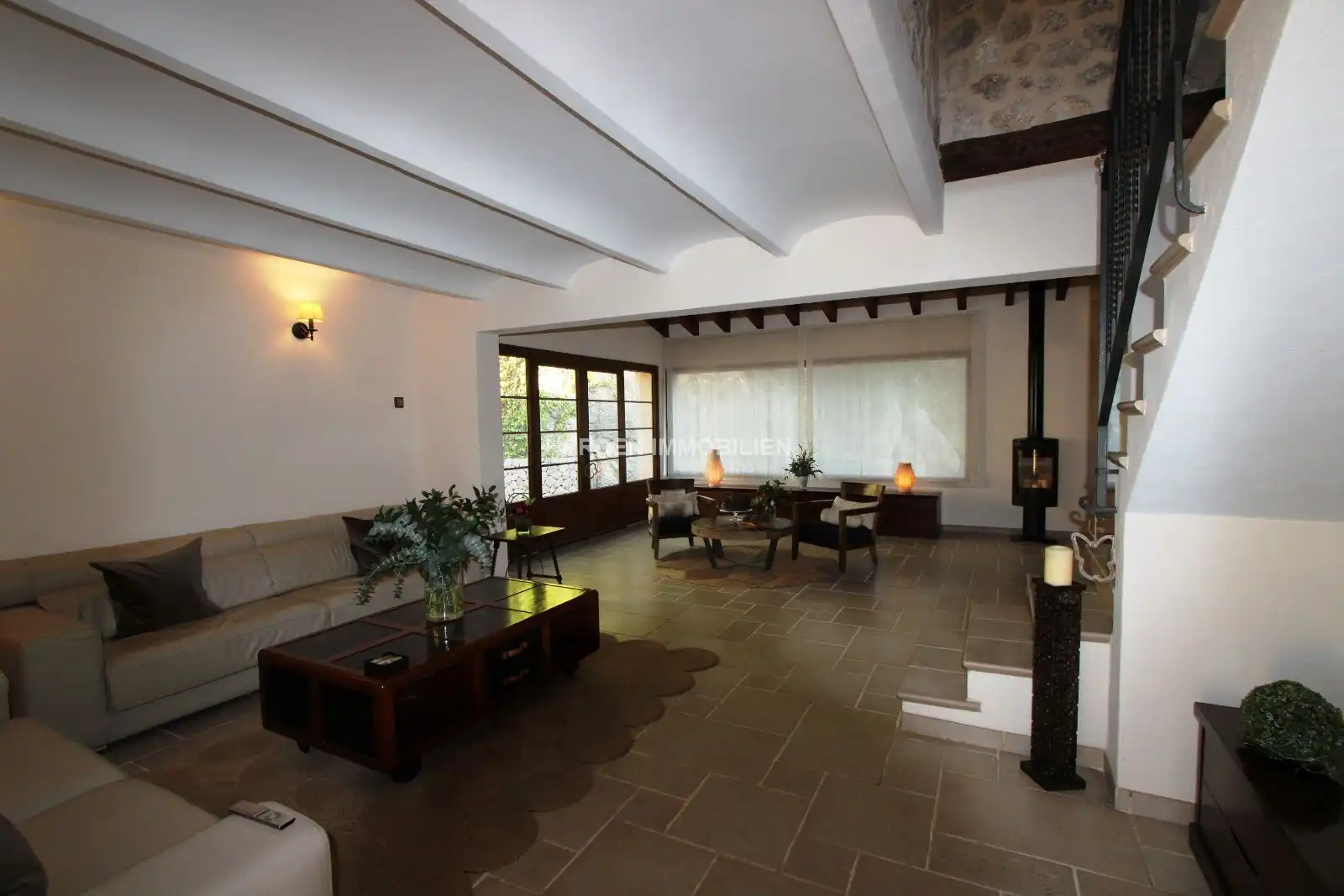 Sala de estar de Finca rústica en venta en Calvià con Aire acondicionado, Calefacción y Terraza