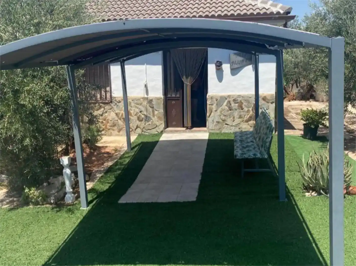 Terrassa de Finca rústica en venda en Vilches amb Jardí privat, Piscina i Moblat