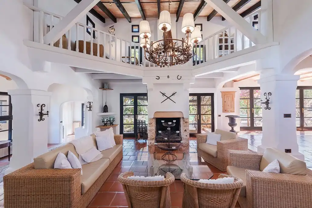 Sala de estar de Finca rústica en venta en Santanyí con Calefacción, Jardín privado y Terraza