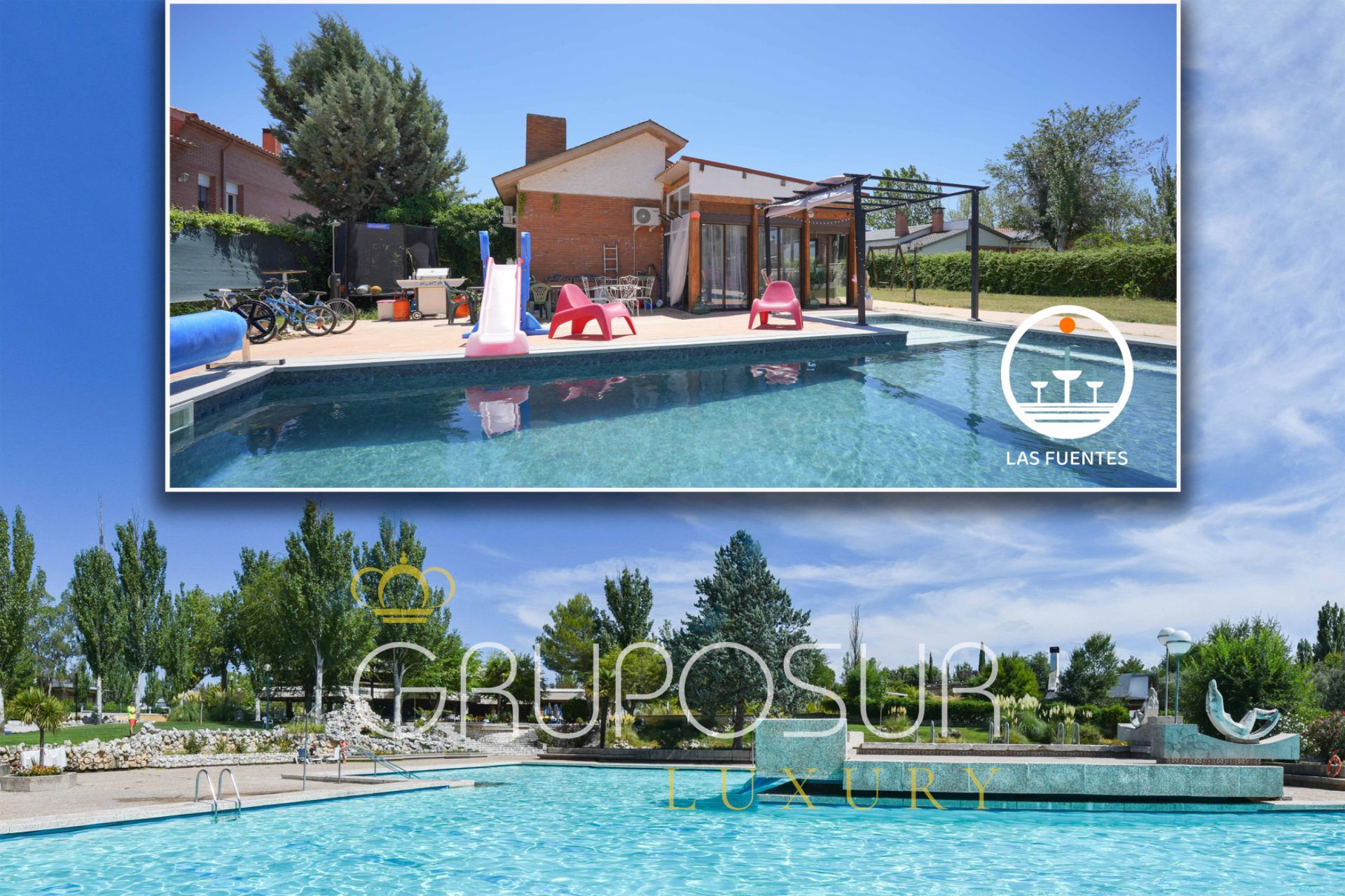 Swimming pool of House or chalet for sale in Mojados  with Air Conditioner, Heating and Private garden