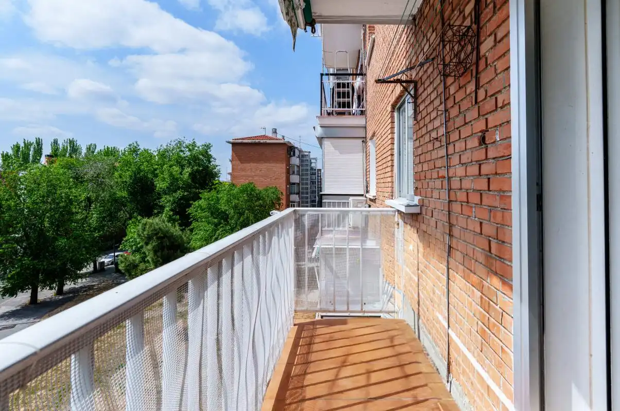 Balcony of Flat for sale in Madrid  with Heating, Terrace and Furnished