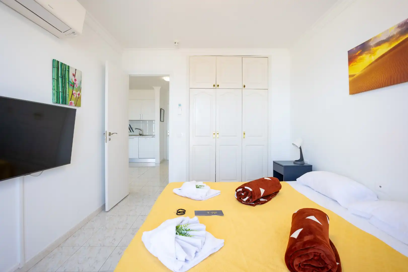Schlafzimmer von Wohnungen zum Verkauf in Santiago del Teide mit Klimaanlage, Terrasse und Möbliert