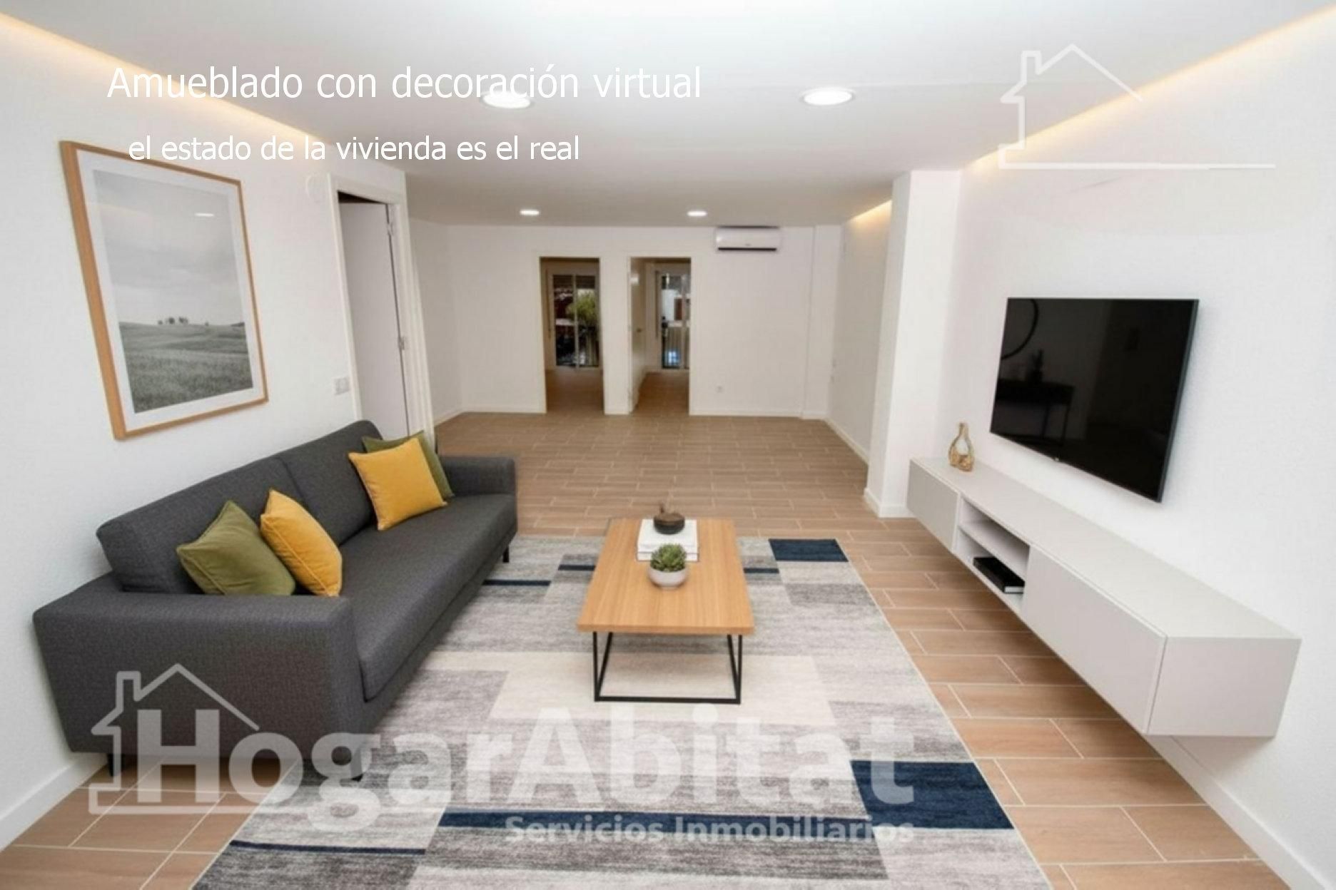 Living room of Flat for sale in Algemesí  with Air Conditioner and Balcony