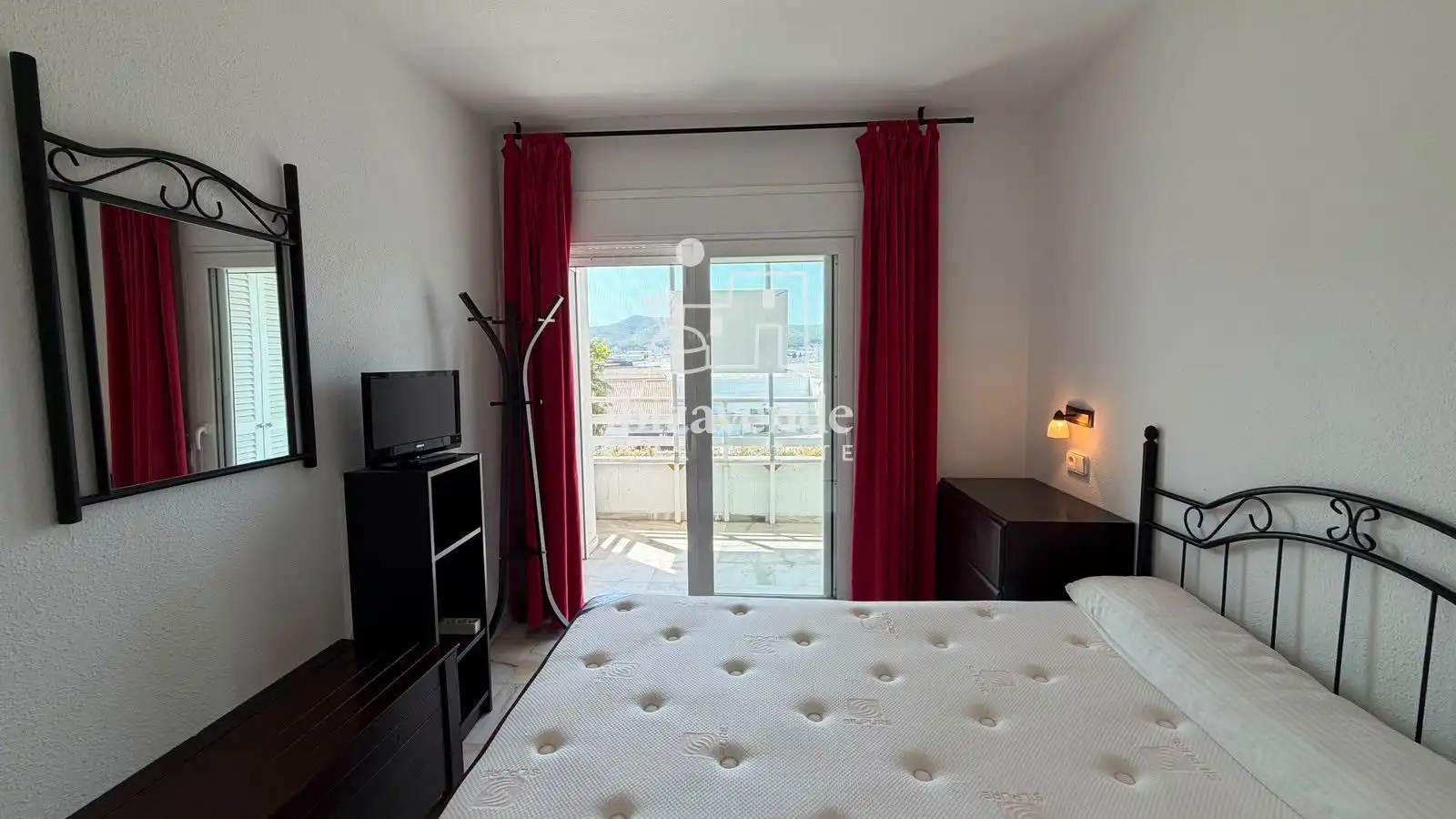 Bedroom of Flat for sale in Eivissa  with Air Conditioner, Swimming Pool and Furnished