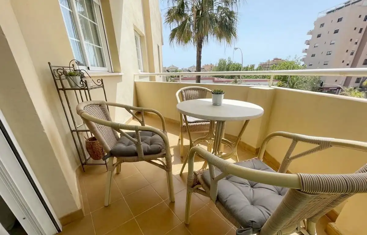 Terraza de Apartamento en venta en Torremolinos con Aire acondicionado, Amueblado y Piscina comunitaria