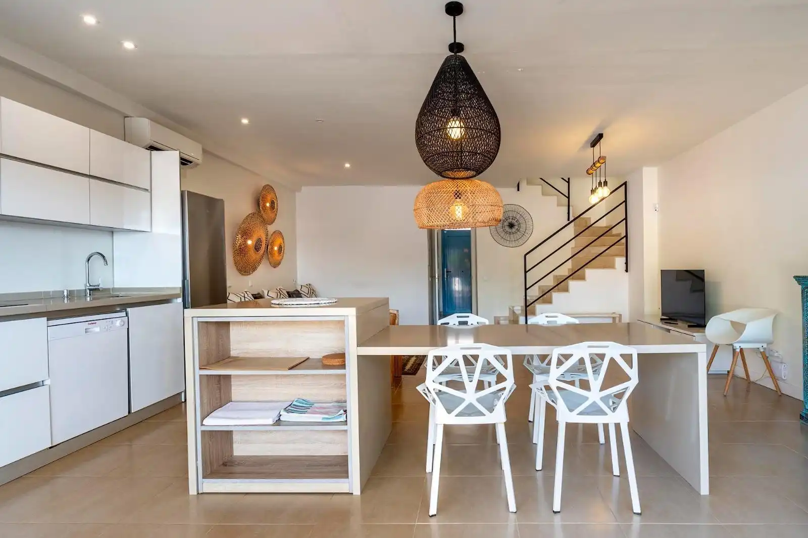 Dining room of Detached homes for sale in Sant Josep de sa Talaia  with Air Conditioner, Heating and Private garden