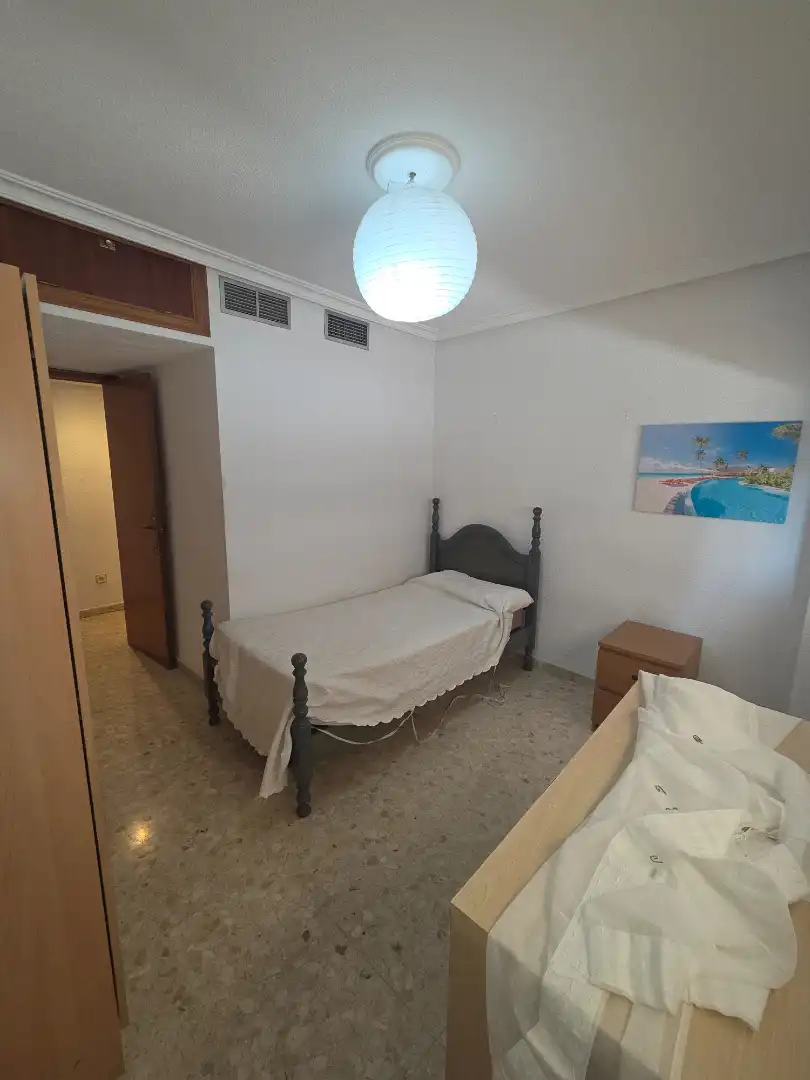 Bedroom of Flat for rent in Badajoz  with Air Conditioner, Terrace and Furnished