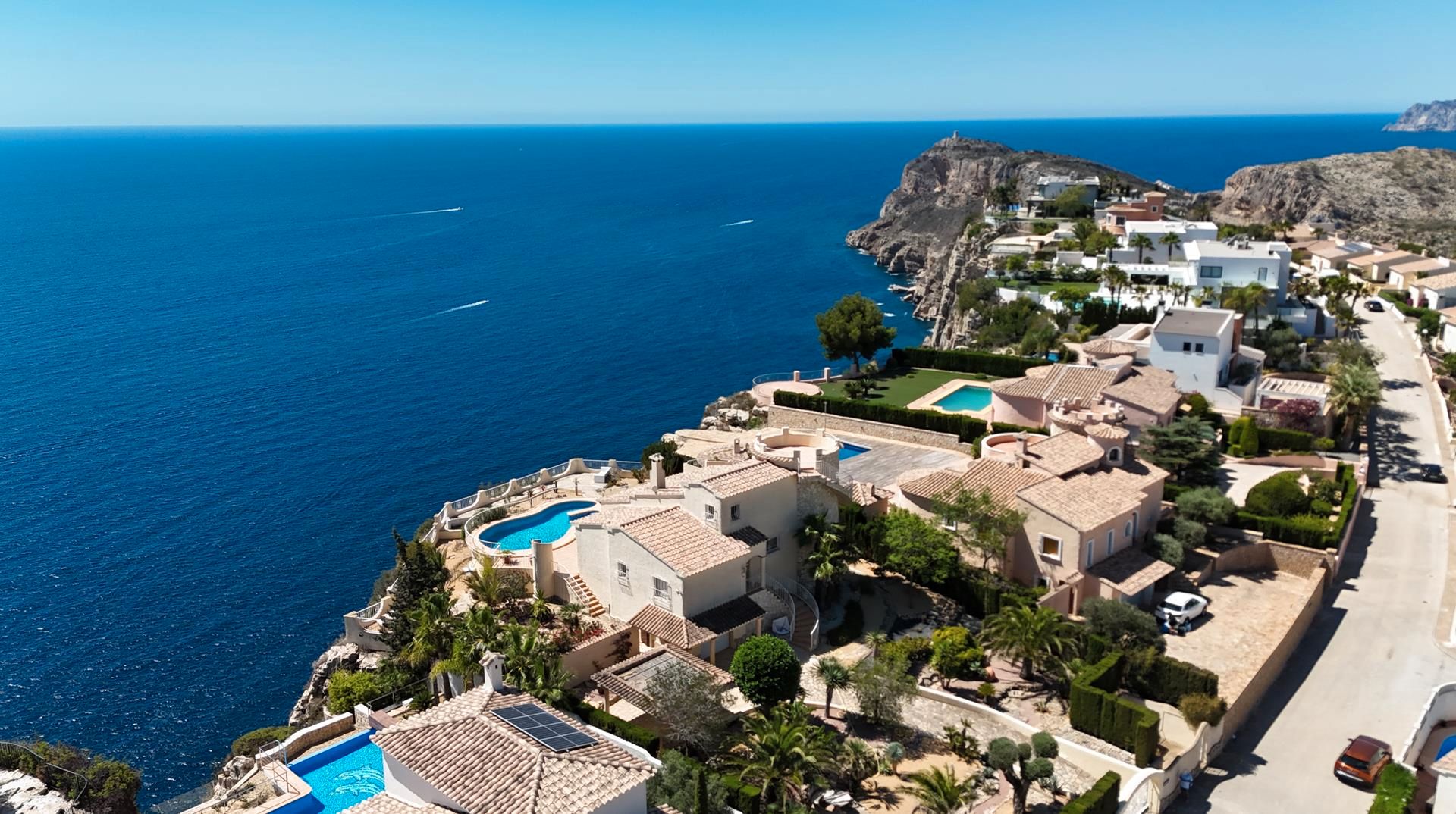 Exterior view of House or chalet for sale in Benitachell / El Poble Nou de Benitatxell  with Heating, Private garden and Terrace