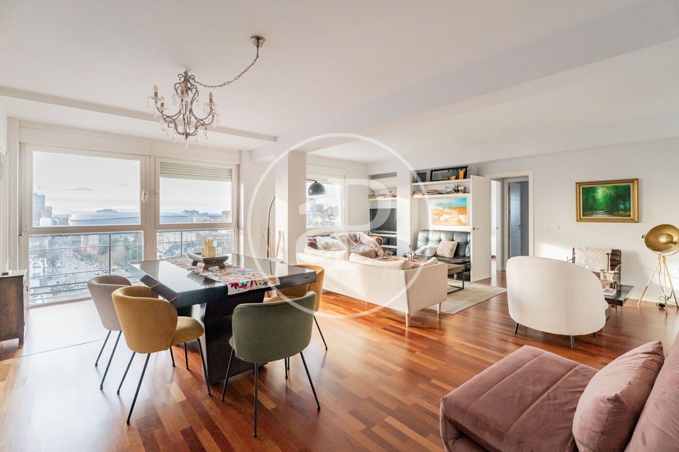 Sala de estar de Piso en venta en  Madrid Capital con Aire acondicionado y Calefacción