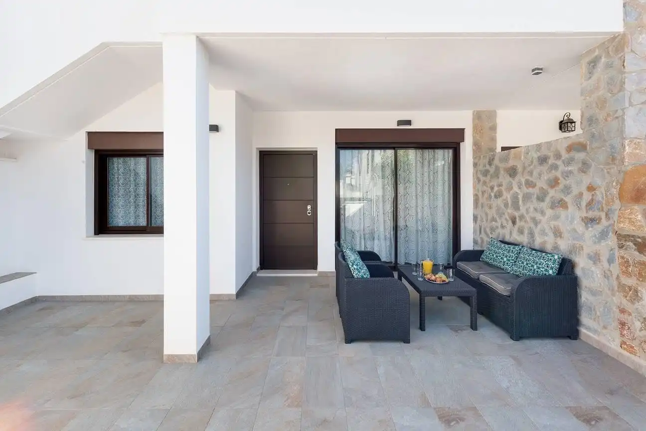Terrassa de Apartament en venda en Pilar de la Horadada amb Aire condicionat, Jardí privat i Piscina