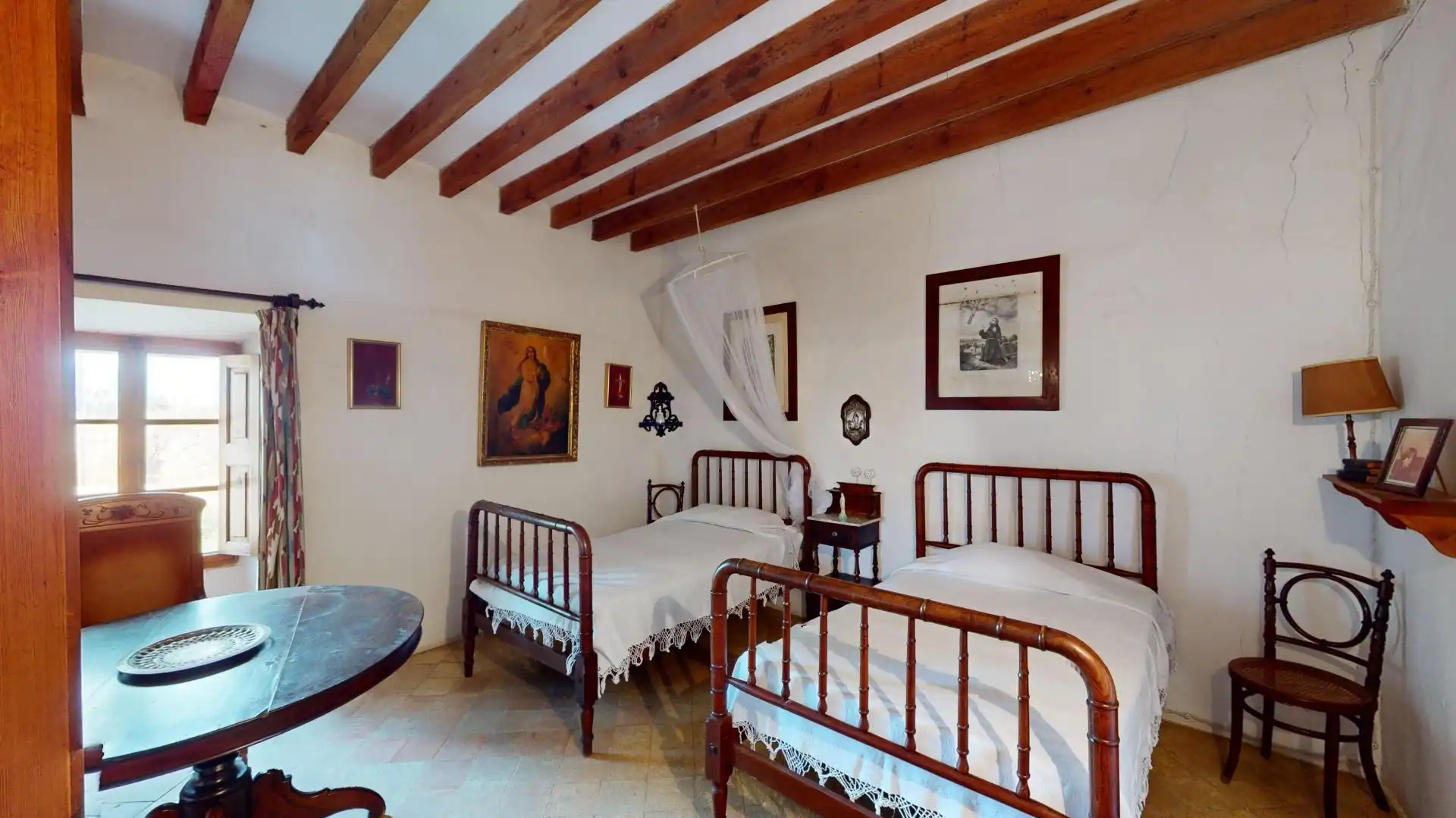 Schlafzimmer von Country house zum Verkauf in  Palma de Mallorca mit Privatgarten, Terrasse und Abstellraum