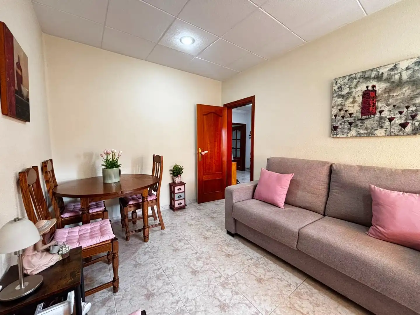Sala de estar de Piso en venta en Sabadell con Aire acondicionado, Calefacción y Amueblado