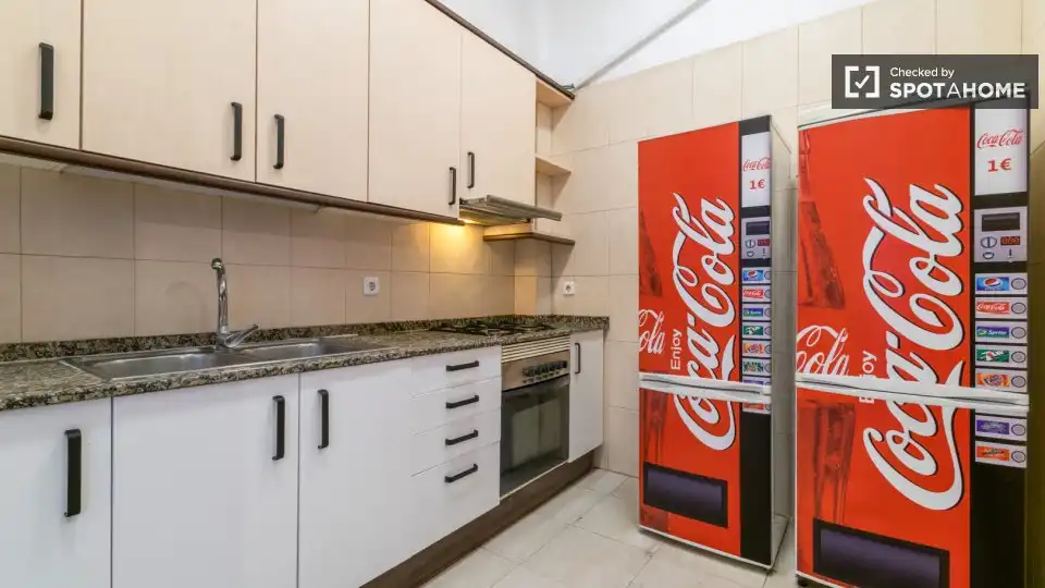 Kitchen of Flat for rent in Barcelona  with Air Conditioner, Heating and Furnished