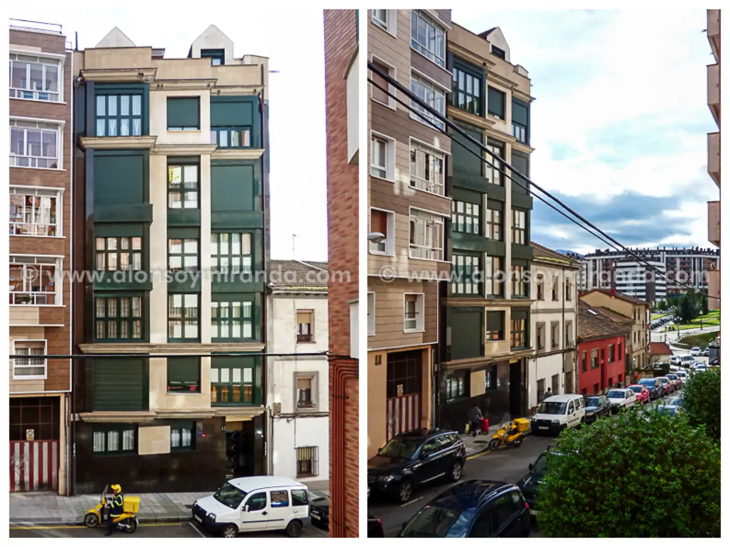 Vista exterior de Piso de alquiler en Oviedo  con Calefacción, Parquet y Trastero