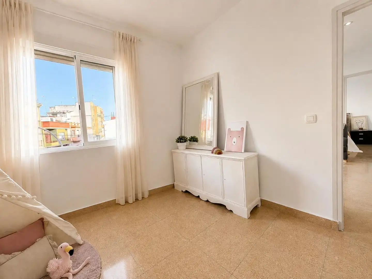 Bedroom of Flat for rent in Godella  with Air Conditioner, Terrace and Furnished