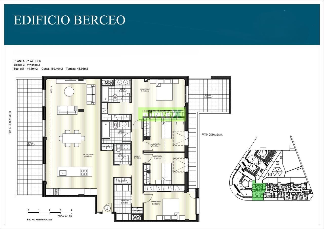 Attic for sale in Pontevedra Capital   with Heating and Terrace