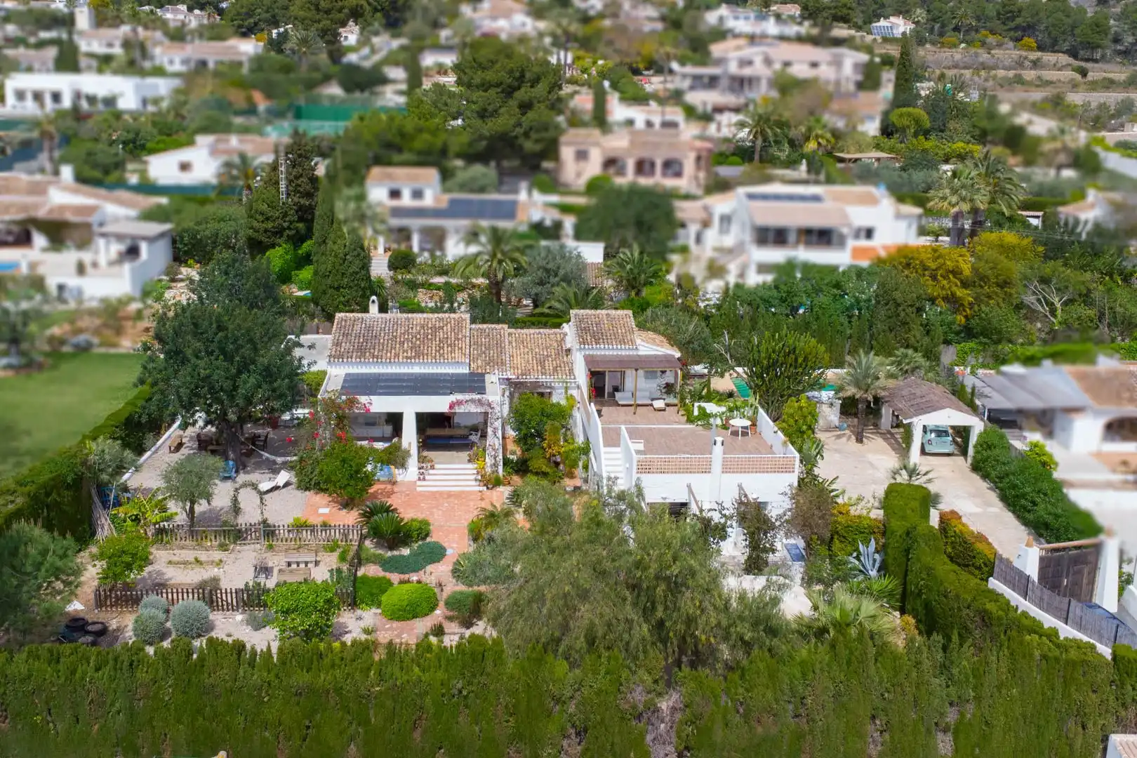 Vista exterior de Casa o xalet en venda en Jávea / Xàbia amb Aire condicionat, Calefacció i Jardí privat