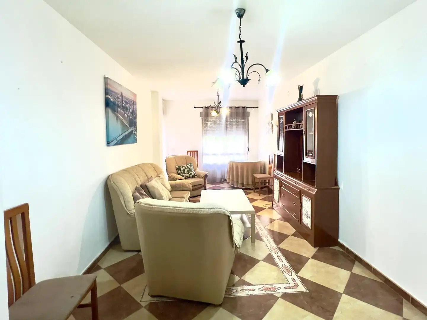 Sala de estar de Piso en venta en Cáceres con Calefacción, Terraza y Amueblado