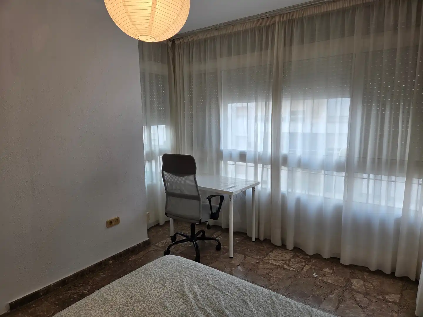 Bedroom of Flat for rent in Málaga  with Air Conditioner, Terrace and Furnished