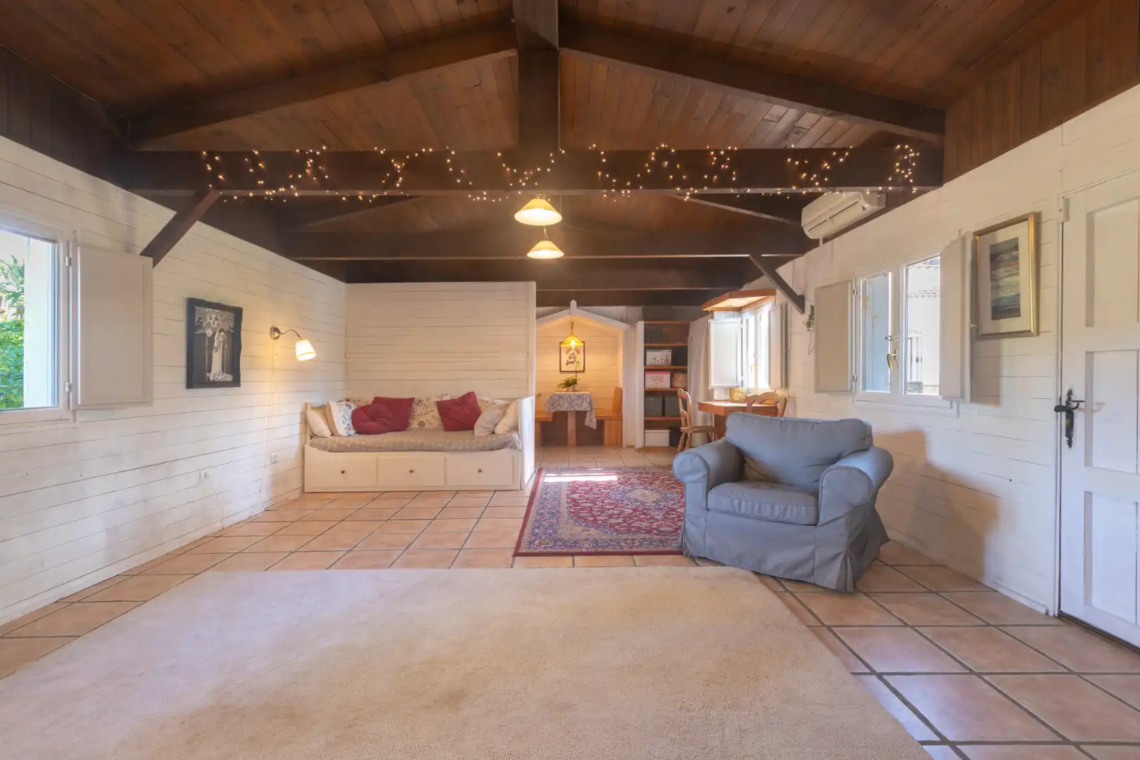 Sala de estar de Casa o chalet en venta en Alhaurín de la Torre con Aire acondicionado, Calefacción y Jardín privado